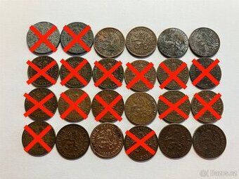 Československo 1918 - 1960 ČSR obehové mince