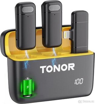 Bezdrátový mikrofon Tonor TL350 černý pro iPhone Nový