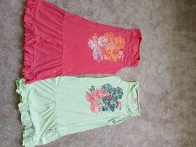 Šaty zelené a oranžové nejen pro dvojčata