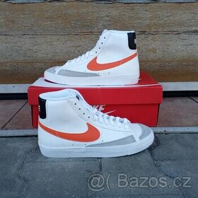 Nike blazer mid 77 white safety orange GS - 1