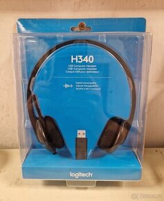 Kabelová sluchátka (headset) Logitech H340 s USB