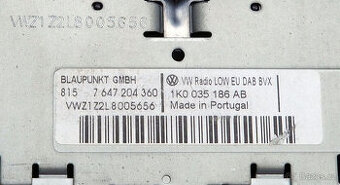 ORIGINÁLNÍ RÁDIO VW RDS 310 BLAUPUNKT