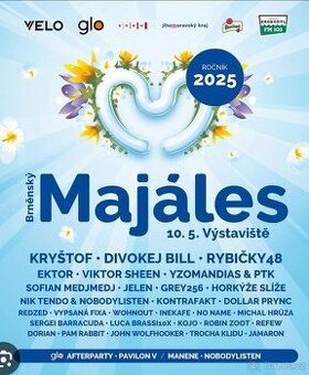 Prodám 2 lístky na Majáles Brno