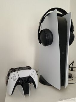 Playstation 5 + sluchatka pulse 2x ovladac