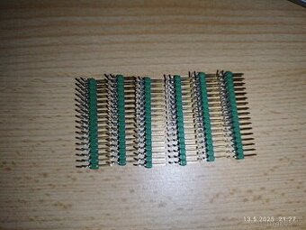 pozlacený konektor 2×12 (Pin Header – 2.54 mm, zahnutý) - 1