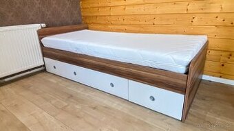 Postel 90x200 cm s úložným prostorem