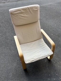 Nabízím klasické IKEA křeslo POANG z ohýbaného dřeva