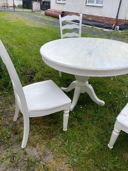 Stará masivní jídelní sestava vintage retro