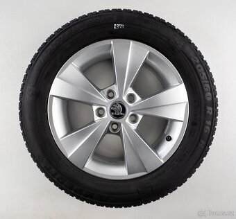 Škoda Octavia - Originání 16" alu kola - Zimní pneu