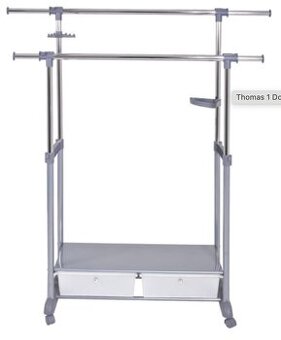 Thomas 1 Double Clothes Rack Railing