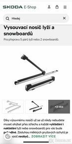 Držák lyží/snowboardů VÝSUVNÝ na příčníky