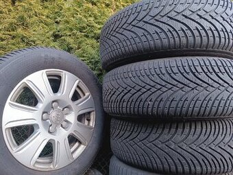 ALU kola Audi 16" 5x112 zánovní pneu.
