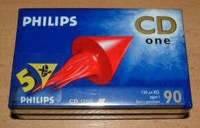 2x Audiokazeta - Philips - CD ONE - 90 - nové, zabalené