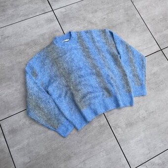 Zara Abstract Sweater Blue (M) | Modrý svetr