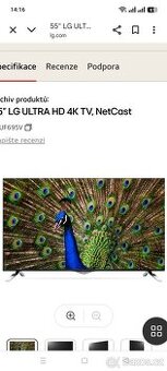 LG Smart TV 4K 55 " 140cm