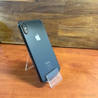 iPhone XS 64GB, černý, nový display, 100% baterie