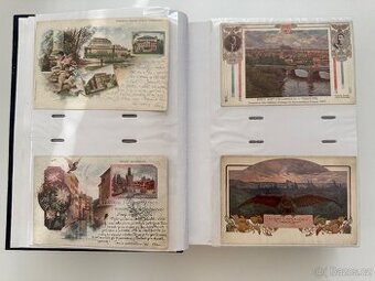 Album historických pohlednic Praha a okolí (cca 244 ks)