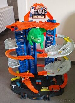 Hot wheels city garáž s T-Rexem