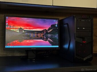 Herní PC R7 2700, GTX1660 6GB, 16GB RAM, SSD + monitor
