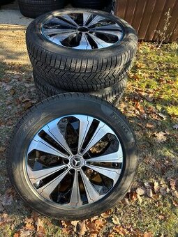 ALU KOLA MERCEDES EQC R19 ZIMNÍ SADA JAKO NOVÉ TOP