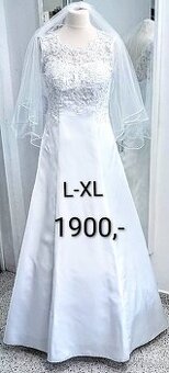 SATÉNOVÉ svatební šaty do TANEČNÍCH