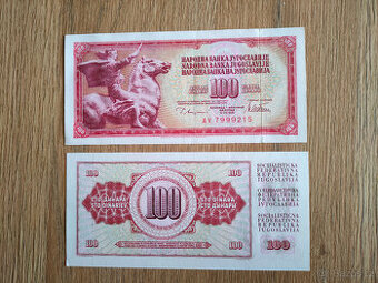 Jugoslávie - 100 dinárů