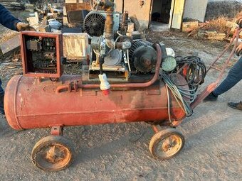 Vzdušník připravený, pozor bez kompresoru