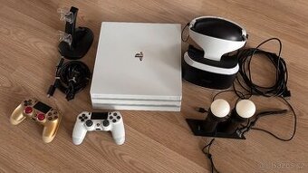Kompletní herní VR set: PS4 Pro + PSVR + 2x Move + 2x DualS