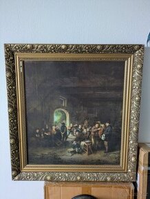 Reprodukce obrazu Adriaen van Ostade - Tanec v selské jizbě