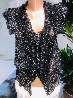 halenka# transparentni# puntiky#volanky# business