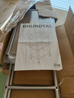 IKEA GRUNDTAL nerezový vozík (nepoužitý)