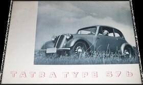 Prospekt katalog leták Tatra 57 27 Tatraplan