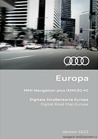 Mapy Audi MMI 3G Basic (DVD), 3G High a 3G+ (HDD), RMC 2023