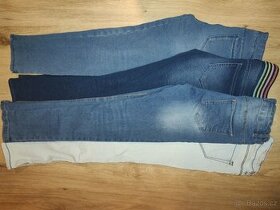 4 supr dívčí džíny, kalhoty jen za 200,-   vel.145-152cm