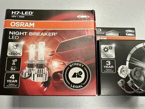Osram H7 Night Breaker led + adaptéry VW golf 6