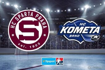 HC SPARTA - KOMETA BRNO, prodám 2-e-tickety do 424..