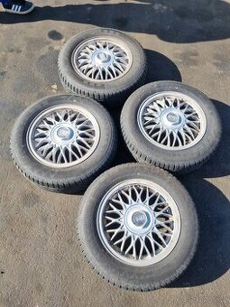 BBS 4x100 R15 originál Volkswagen, pneu 195/65 R15