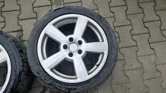 Alu disky 5x112 R17 ET42 s letními pneu Dunlop
