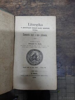 Prodám starou knihu 1895 Liturgika. - 1