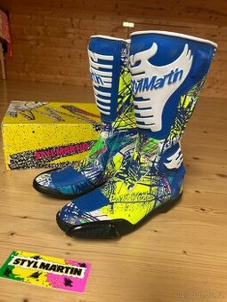 Motocyklové boty Styl Martin, retro, vintage