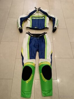 Psí Hubík-Dámská kožená moto kombinéza, dvoudílná