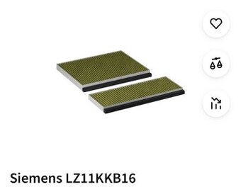 Pachový filtr Siemens
