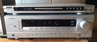 TEAC RECEIVER + CD/DVD (ROK 2000) DÁLKOVÉ OVLÁDAČE ,MANUÁLY