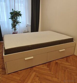 Prodám postel BRIMNES IKEA 140x200 cm
