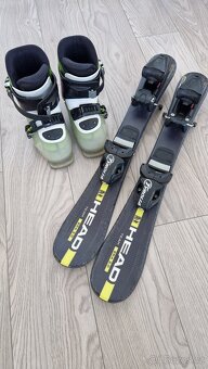 Dětské lyže 65 cm + lyžáky 29