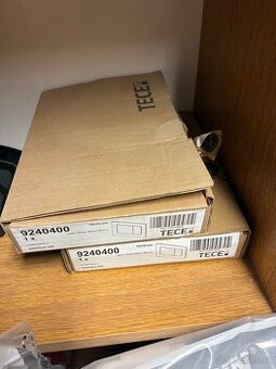 Tlačítko Tece now bílá lesk 2 ks