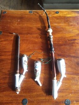 Staré porcelánové fajfky 54cm a 31cm