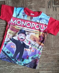 Dětské tričko Monopoly, vel. 116/122