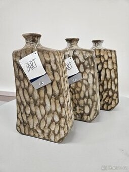 SET 3 ks, váza, keramika, výška 30 cm NOVÉ