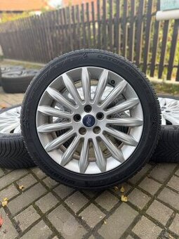 ORIGINÁL Alu Ford R17, 5x108 - NOVÉ CELOROČNÍ PNEU